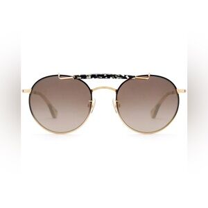 Krewe SHELBY | MATTE BLACK FADE TO 24K + PLUME MIRRORED - new in box, never worn